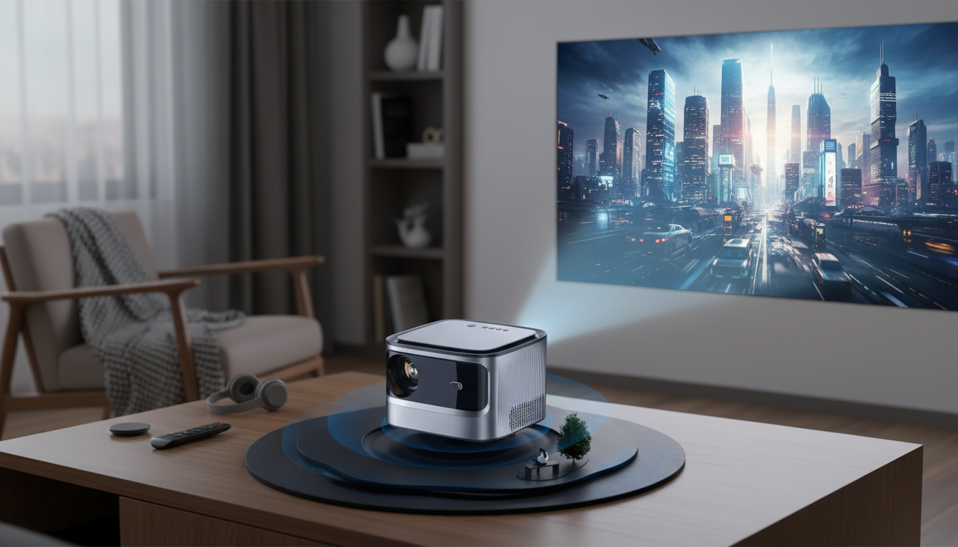 1080P Smart WiFi Projector: Auto Focus & 4K Input Guide