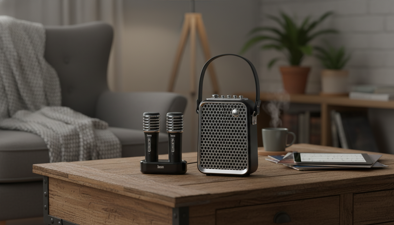 50W Bluetooth Karaoke Speaker + Voice-Changing Mic