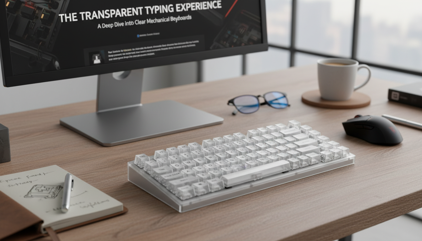 82-Key Wireless Mechanical Keyboard: Clear Caps & RGB