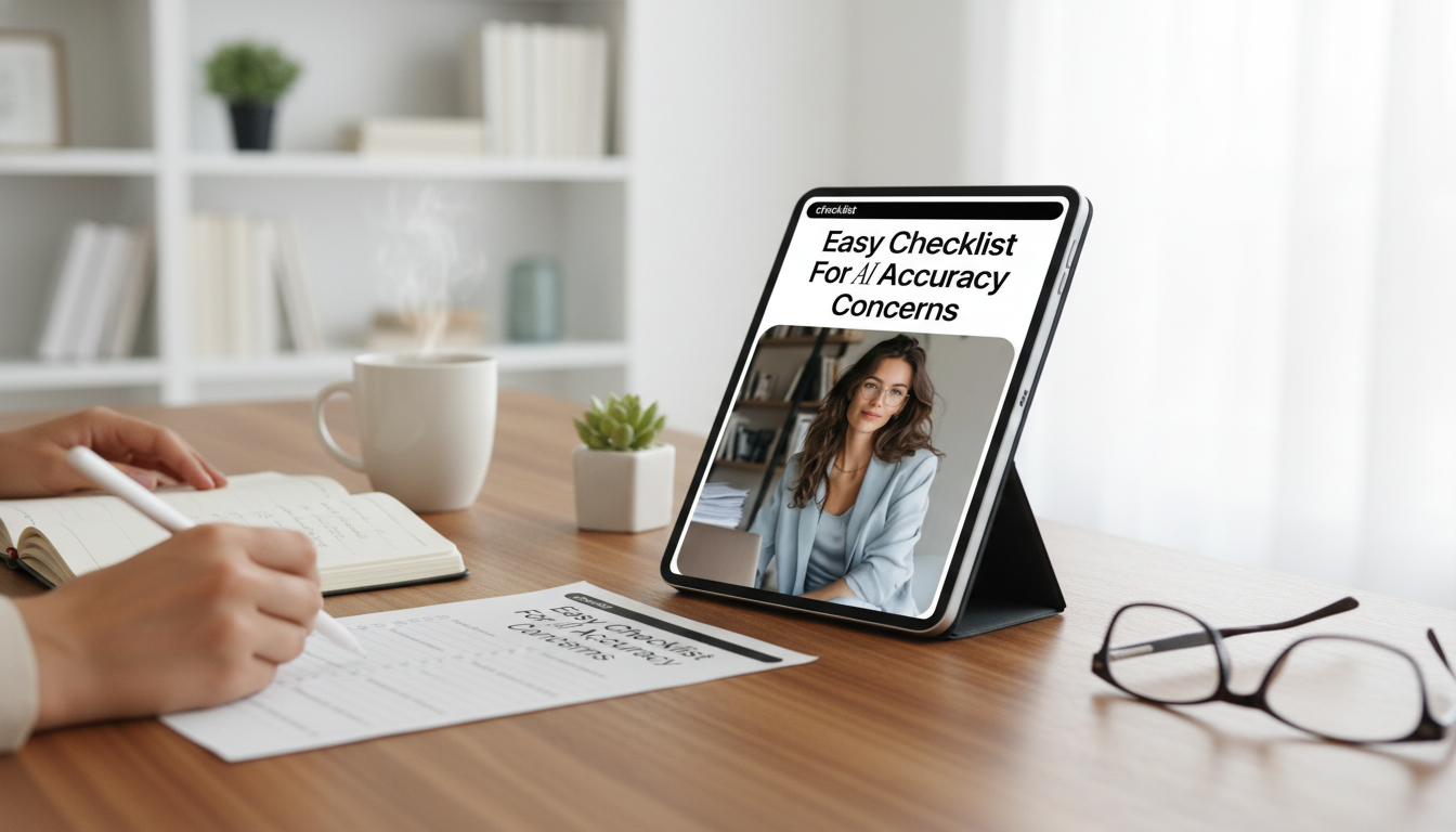 AI Accuracy Checklist: Verify Outputs Fast (Printable + Digital)