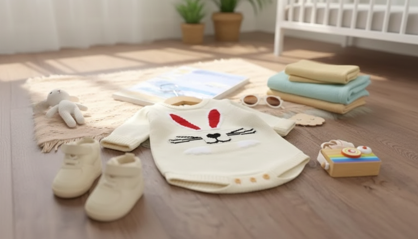 Cozy Knit Baby Bodysuit: Cute, Comfy Everyday Outfit