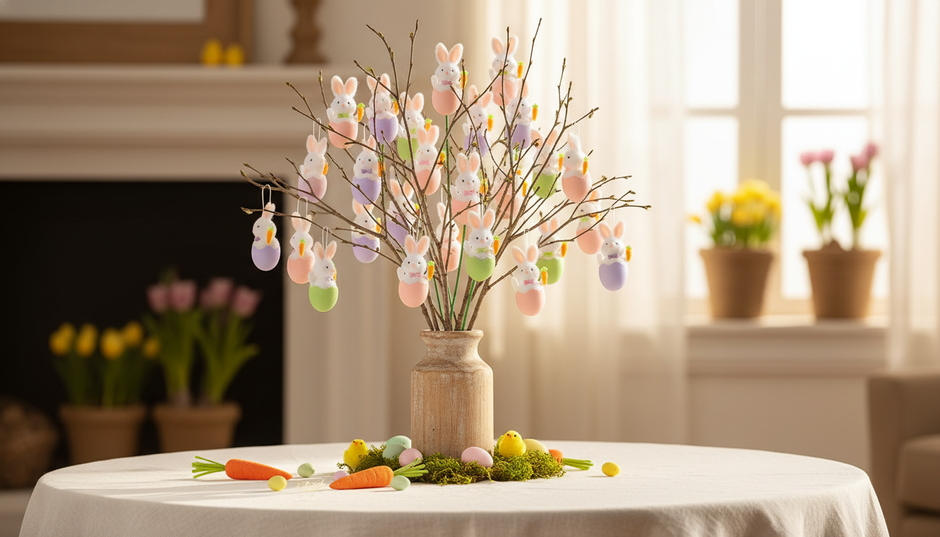 Easter Egg Tree Decorations: A 15-Minute Spring Centerpiece