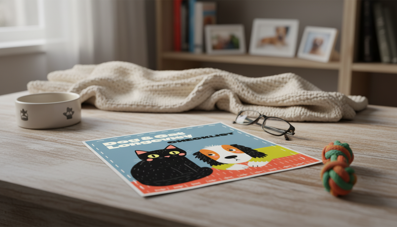 Printable Dog & Cat Longevity Checklist for Wellness