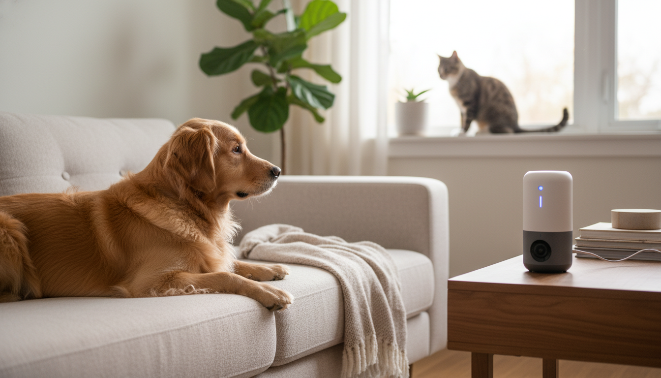 Remote Pet Monitoring: AI Alerts, Zones & Calm Check-Ins