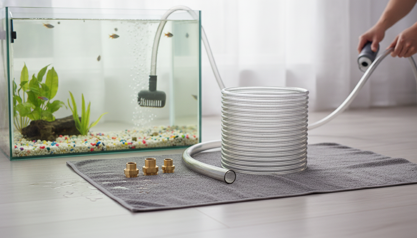 50 ft Aquarium Gravel Vacuum: Fast, No-Bucket Cleanups