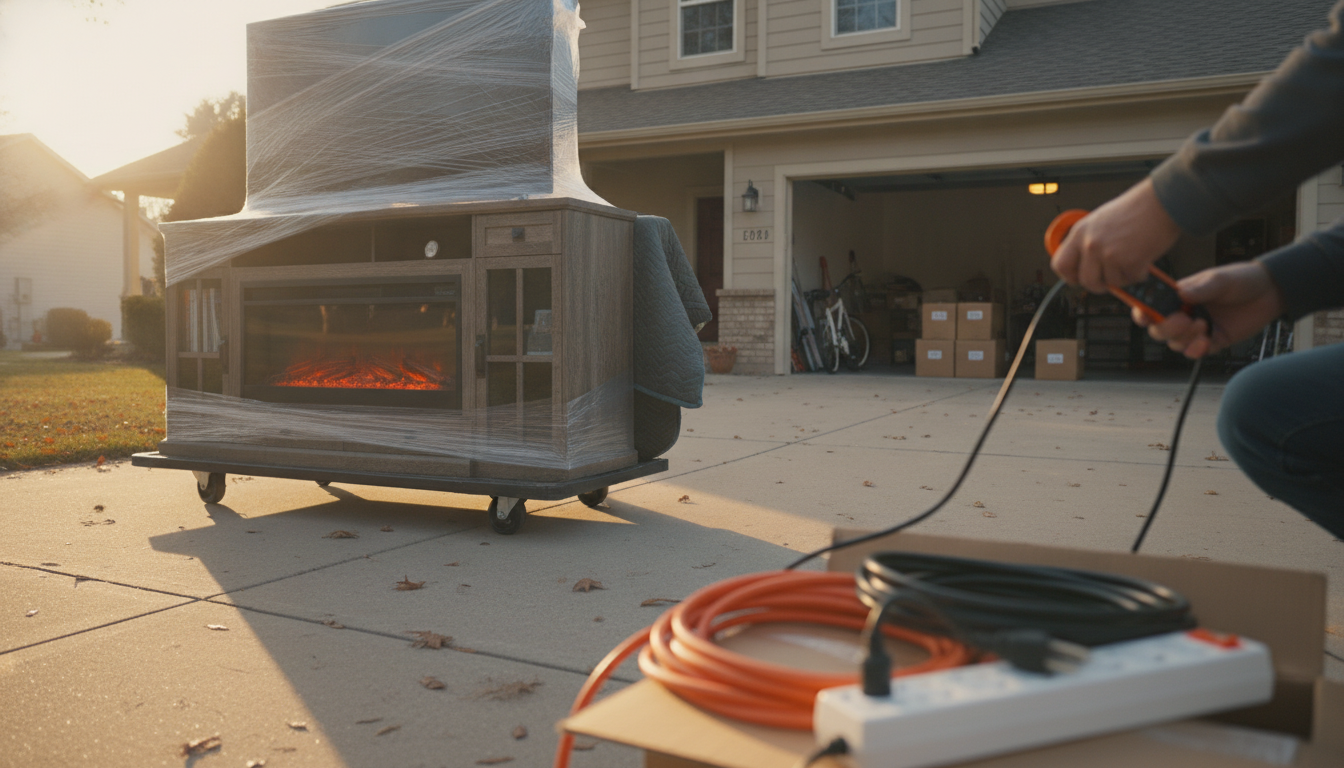 Fireplace TV Stand Electricity Use: Heat vs Flames