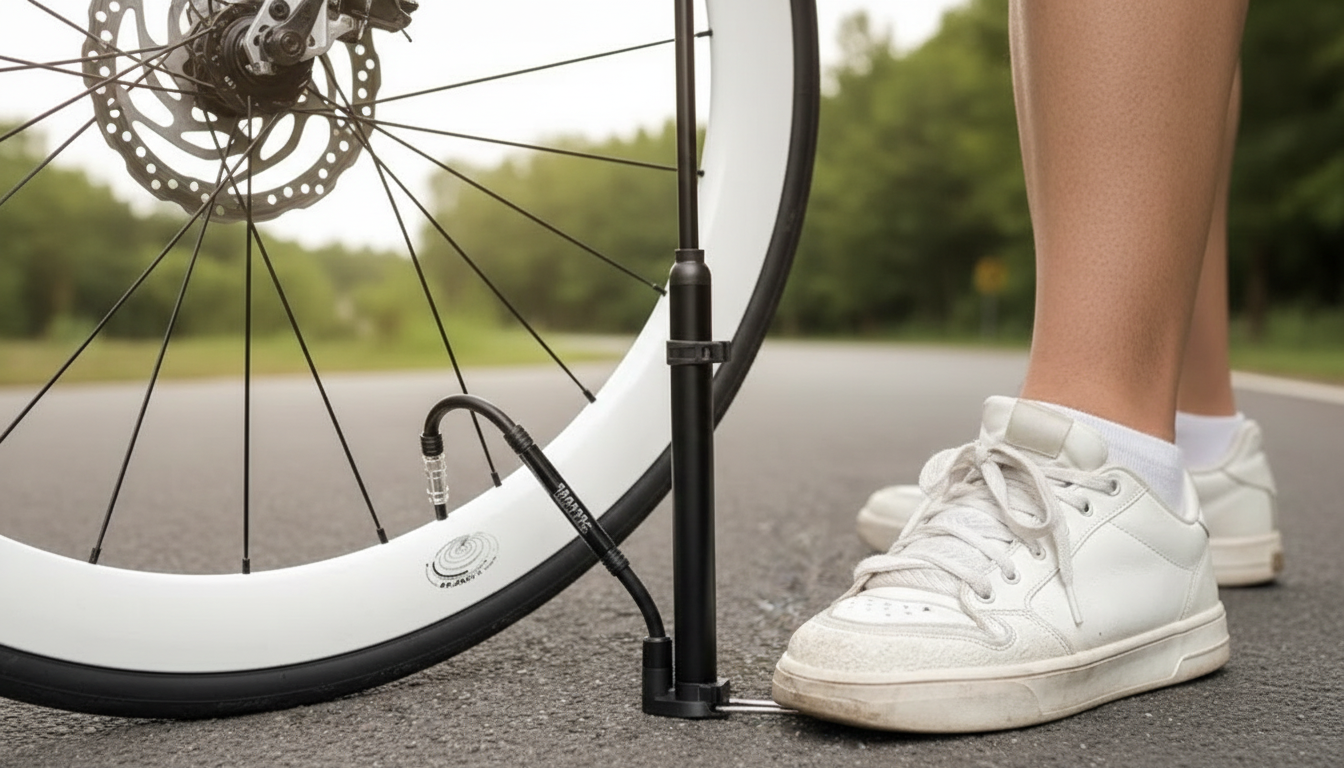 120 PSI Mini Bike Pump: Presta & Schrader, Alloy
