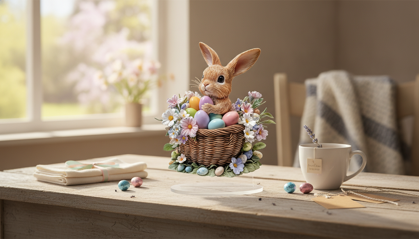 Easter Acrylic Bunny Ornament: Display & Gift Ideas
