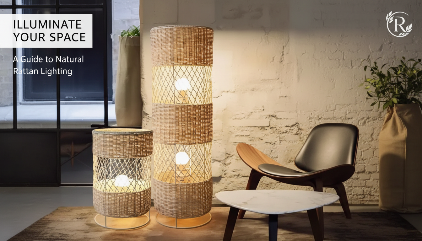 Zen Warmth: Contemporary Japanese Rattan LED Floor Lamp